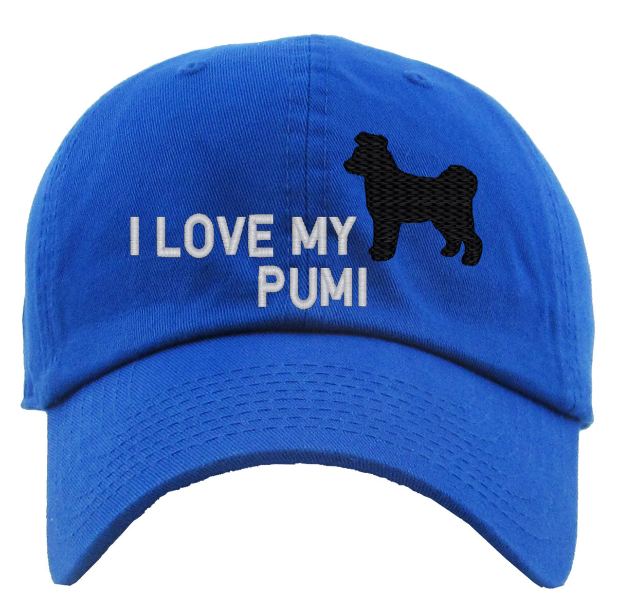 I Love My Pumi Dog Premium Baseball Cap