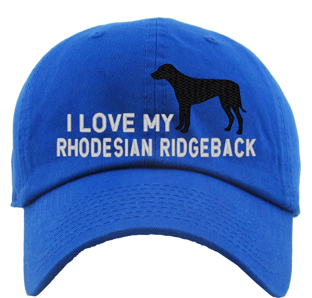 I Love My Rhodesian Ridgeback Dog Premium Baseball Cap