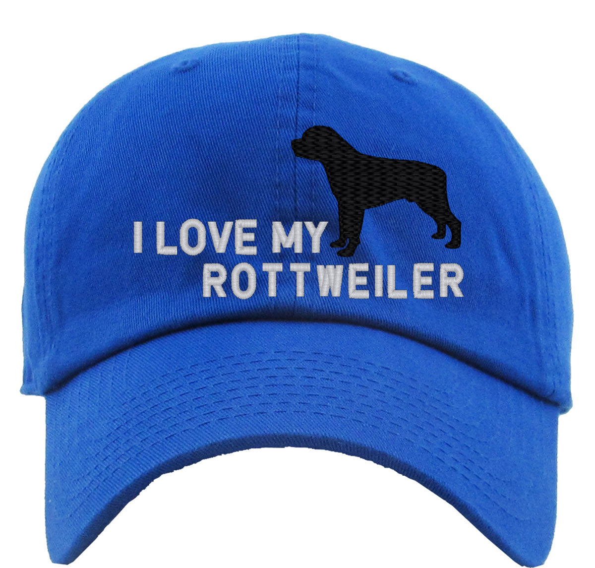 I Love My Rottweiler Dog Premium Baseball Cap
