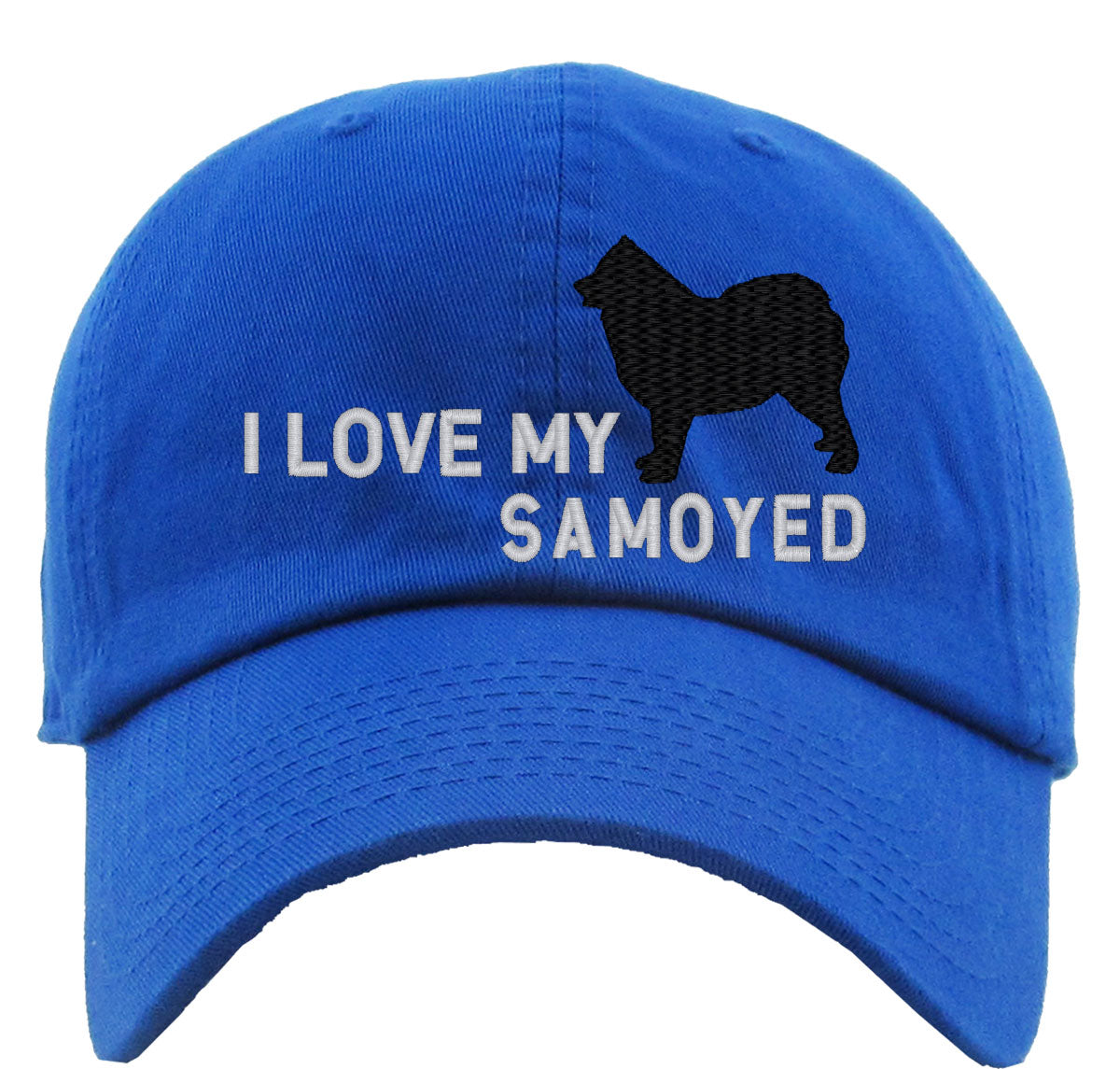 I Love My Samoyed Dog Premium Baseball Cap