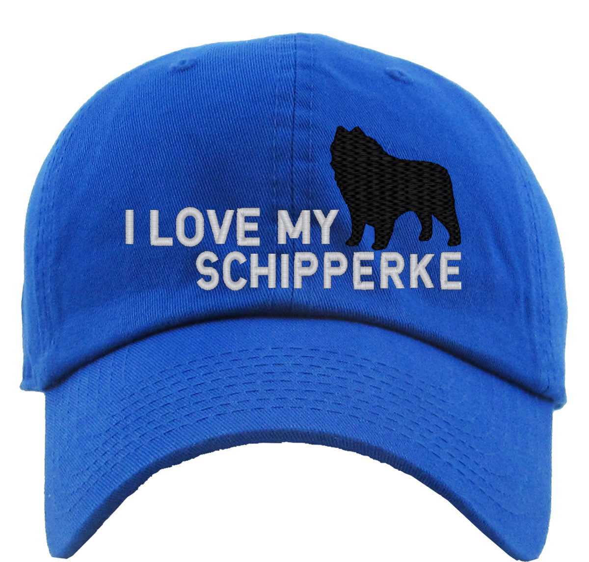 I Love My Schipperke Dog Premium Baseball Cap