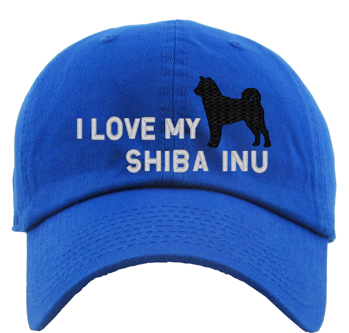 I Love My Shiba Inu Dog Premium Baseball Cap