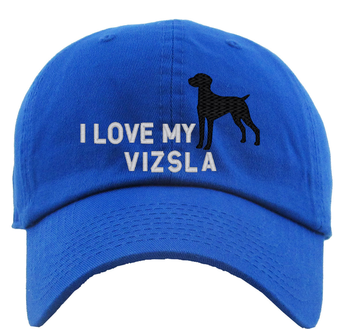 I Love My Vizsla Dog Premium Baseball Cap
