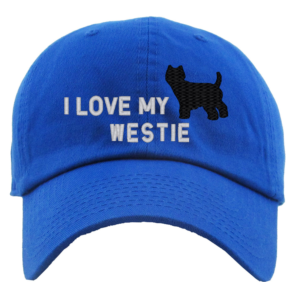 I Love My Westie Dog Premium Baseball Cap