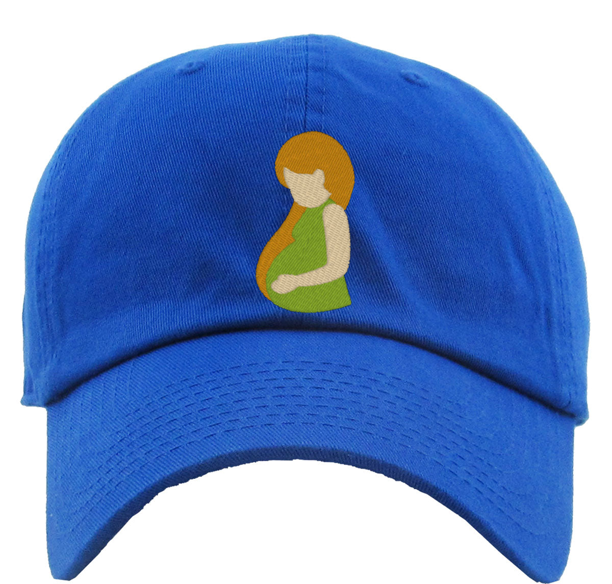 Pregnant Woman Mother's Day Premium Baseball Cap