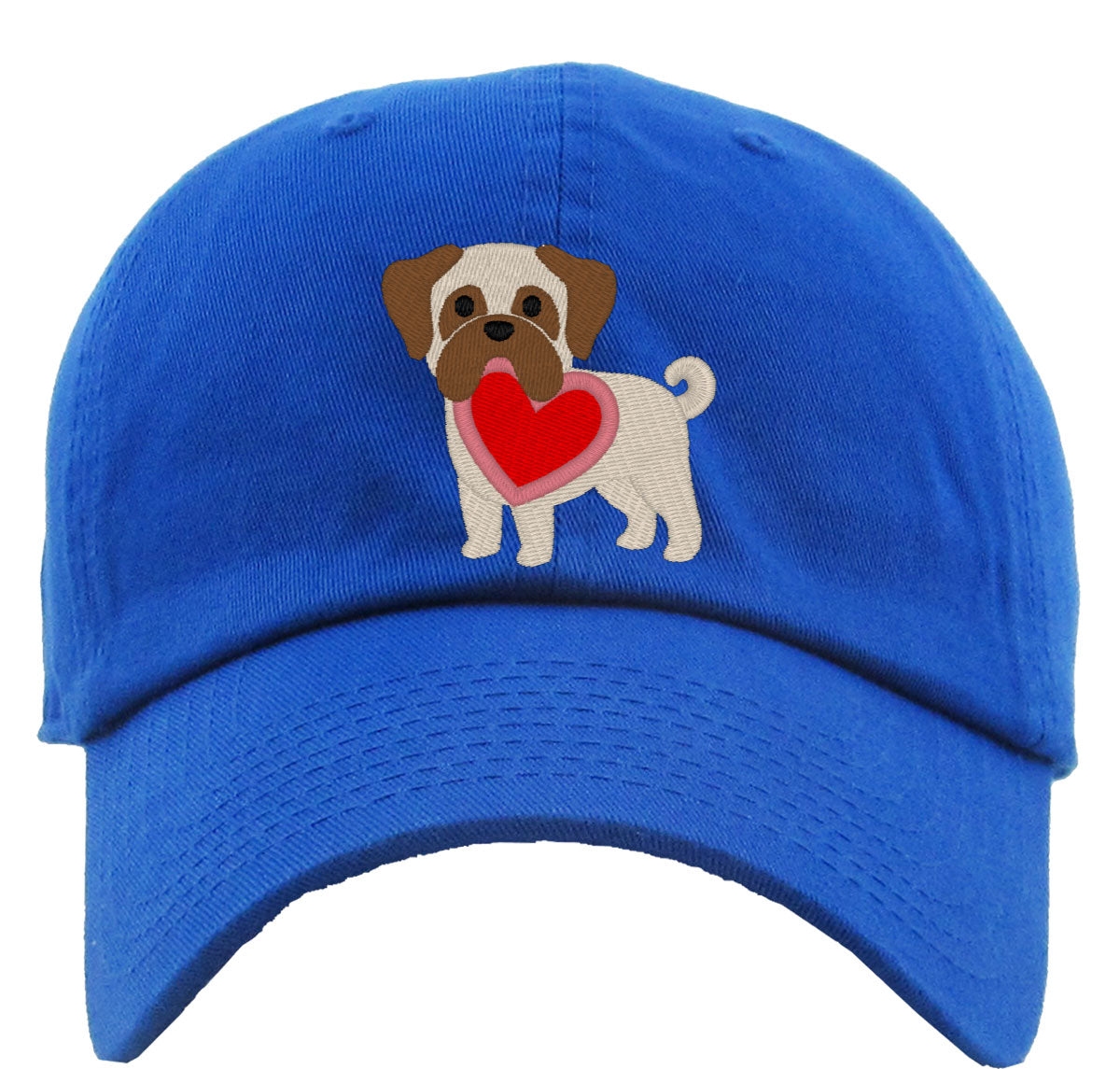 Pug Puppy Dog Love Premium Baseball Cap