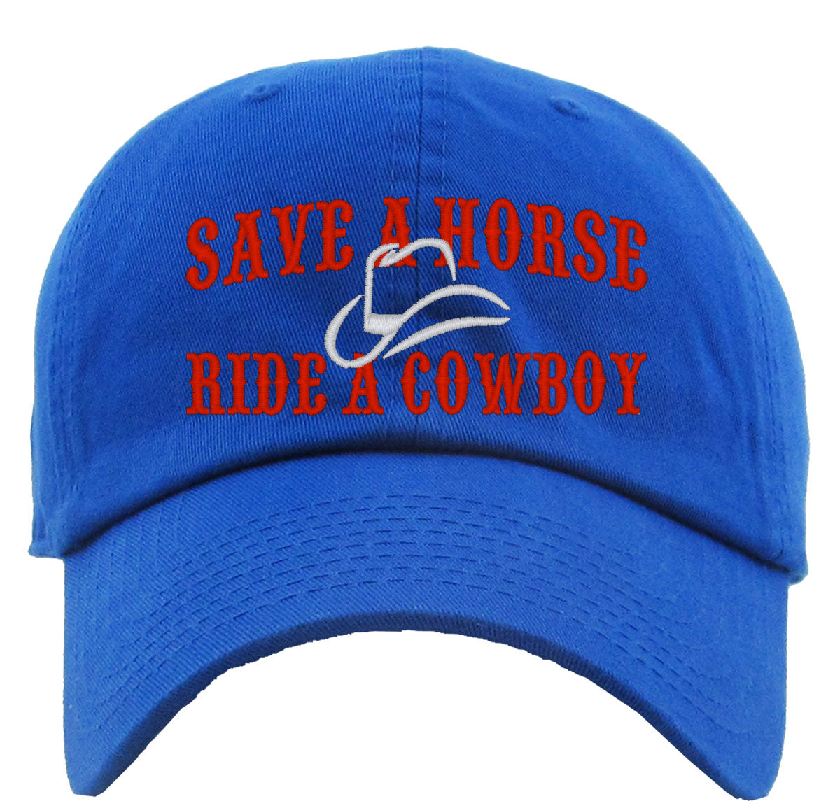 Save A Horse Ride A Cowboy Premium Baseball Cap
