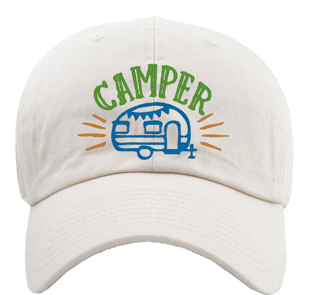 Camper Camping Caravan Premium Baseball Cap