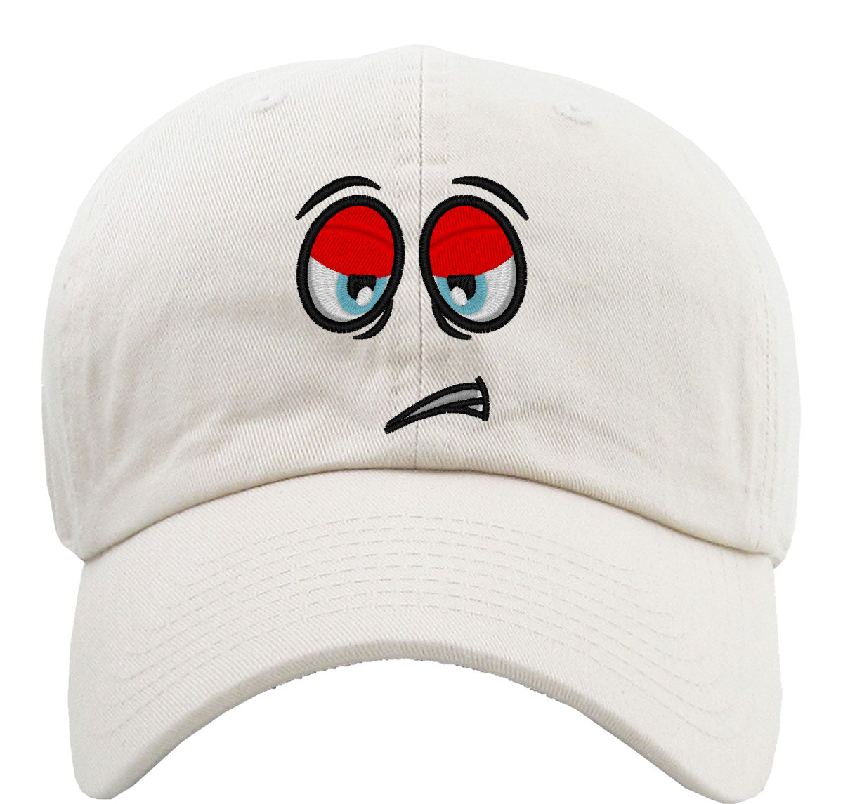 Emoji Bored Face Premium Baseball Cap
