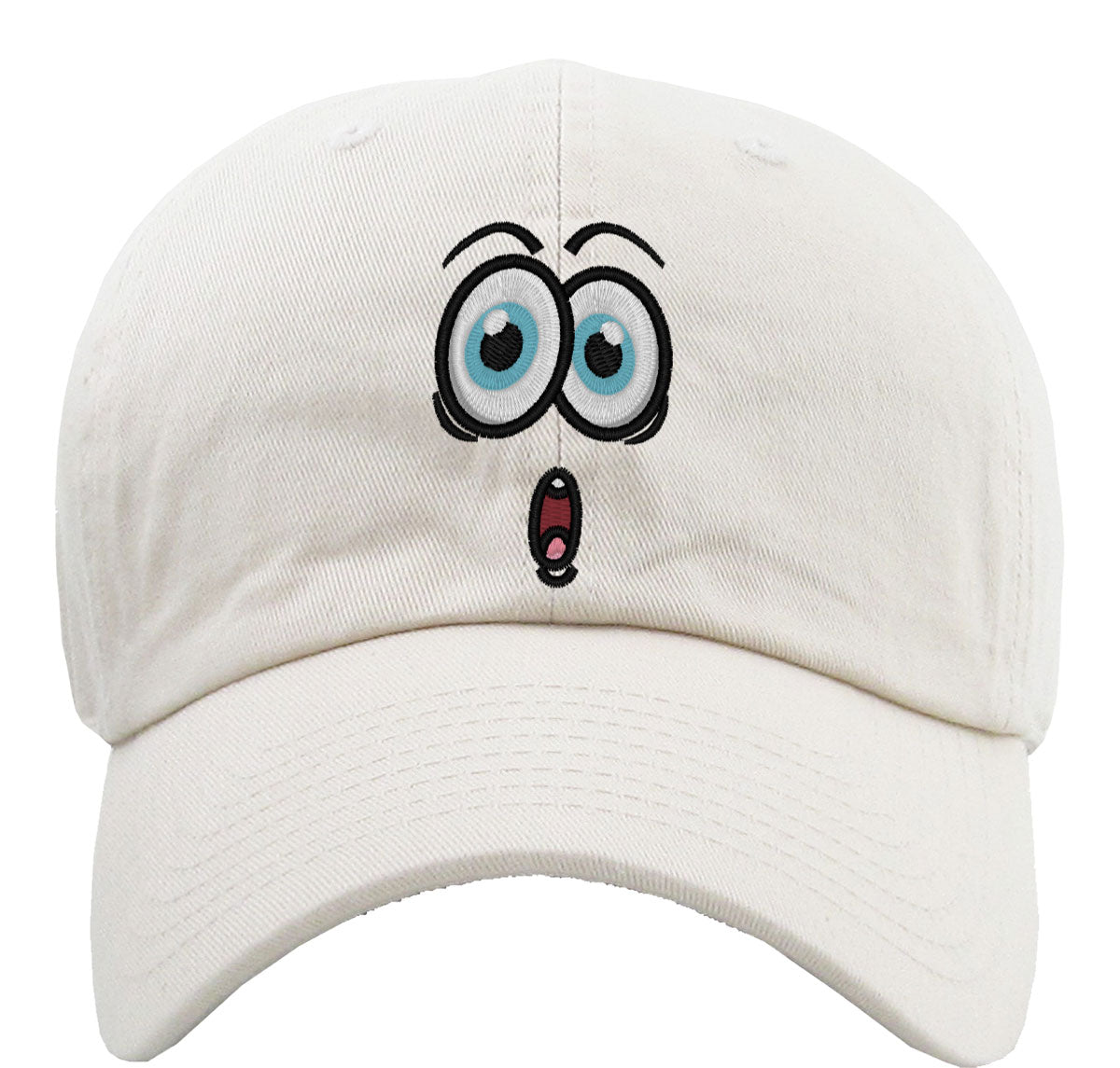 Emoji Surprised Face Premium Baseball Cap