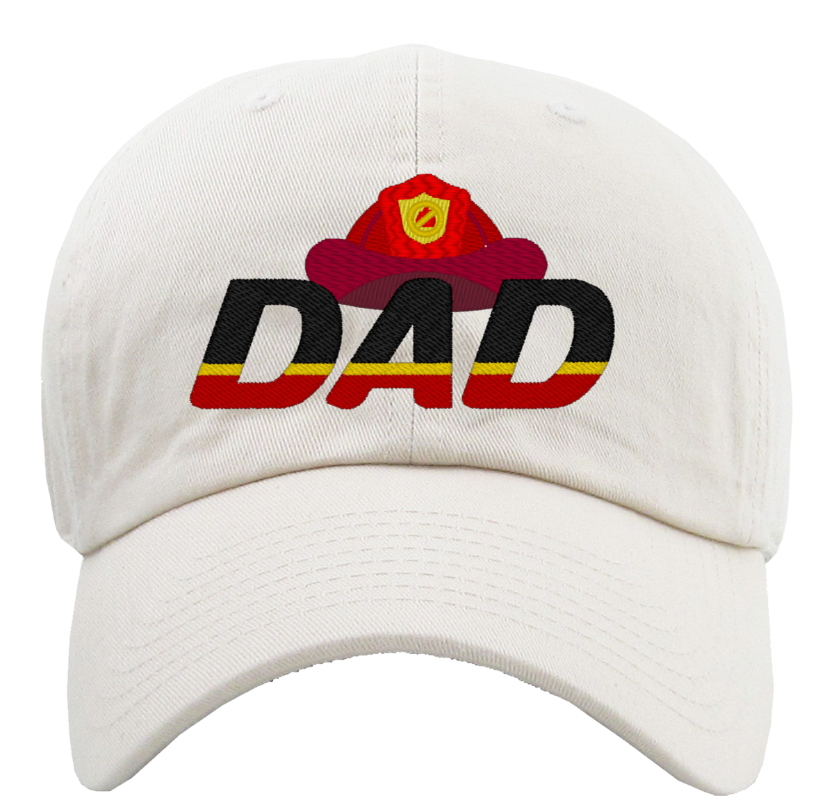 Firefighter Fireman Dad Father's Day Premium Baseball Cap