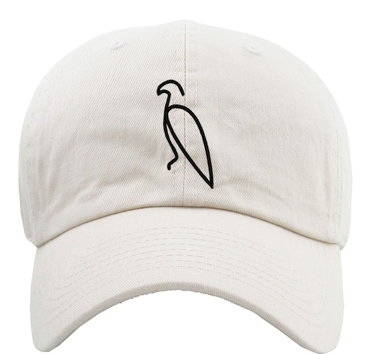 One Line Eagle Drawing Premium Baseball Cap