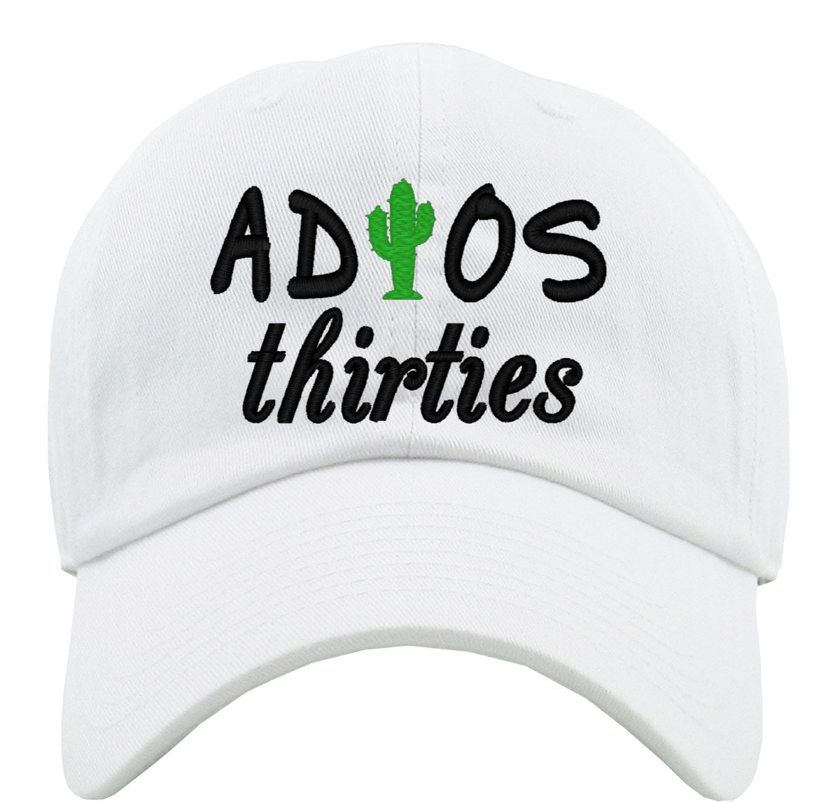 Adios Thirties 40th Birthday Premium Baseball Cap