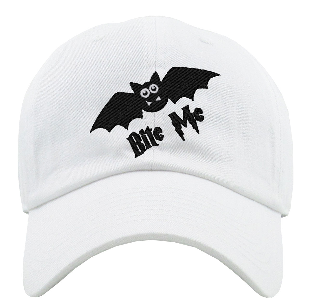 Bite Me Cute Bat Premium Baseball Cap