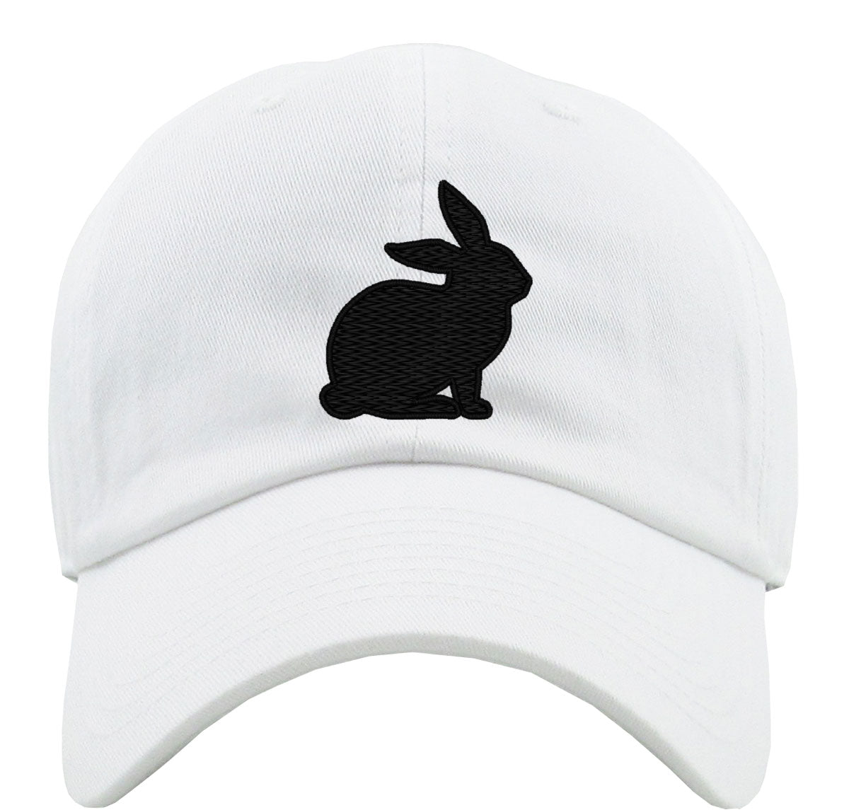 Bunny Silhouette Premium Baseball Cap