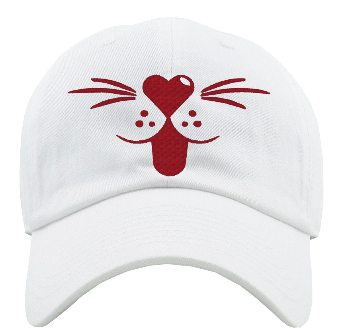 Cartoon Cat Mouth Premium Baseball Cap