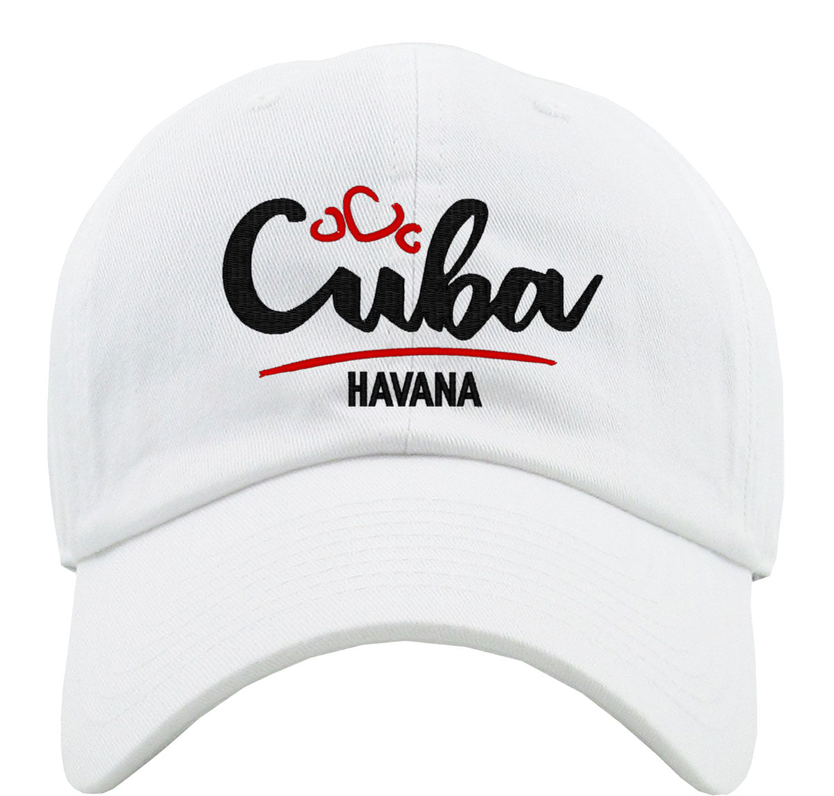 Cuba Typography Premium Baseball Cap