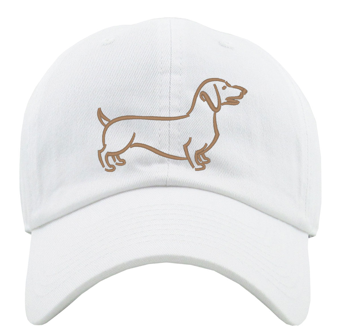 Dachshund Dog Silhouette Premium Baseball Cap