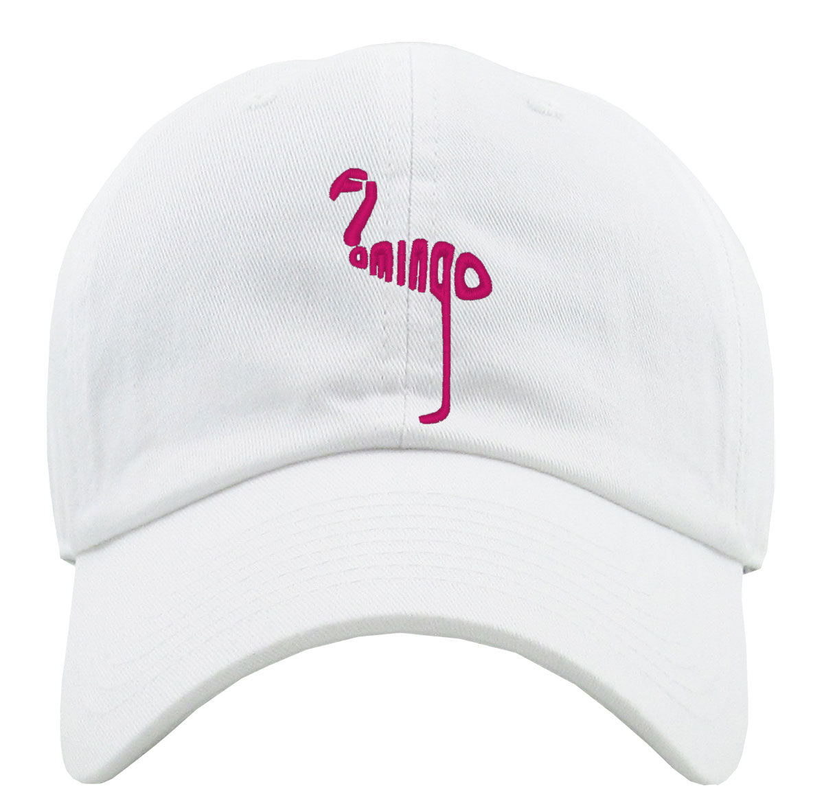 Flamingo Typography Premium Baseball Cap