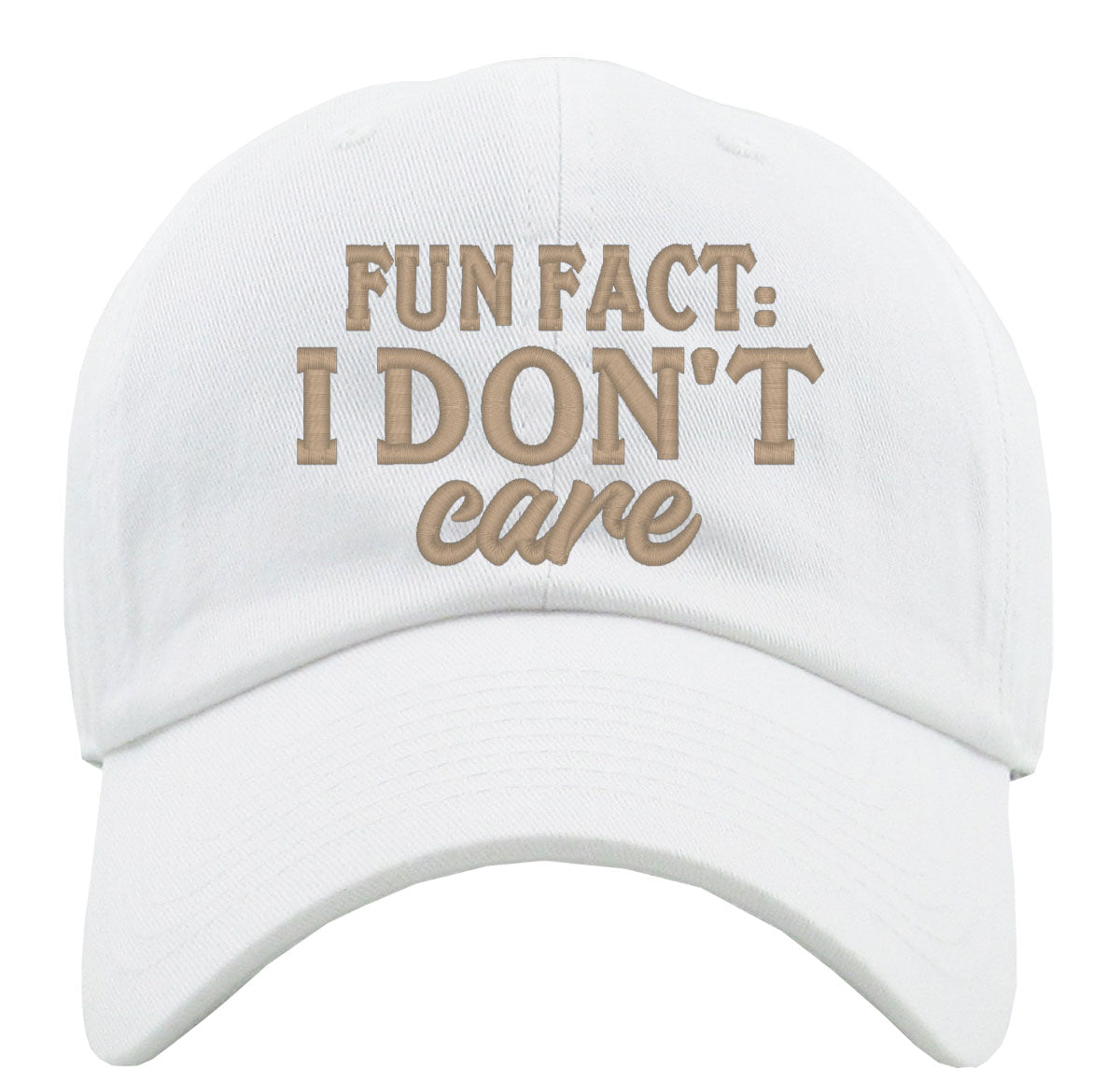 Fun Fact I Don't Care Premium Baseball Cap