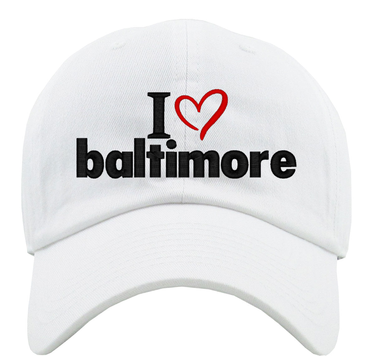 I Love Baltimore Premium Baseball Cap