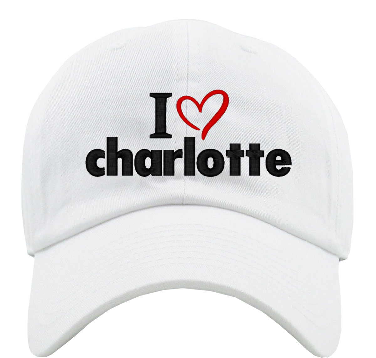 I Love Charlotte Premium Baseball Cap