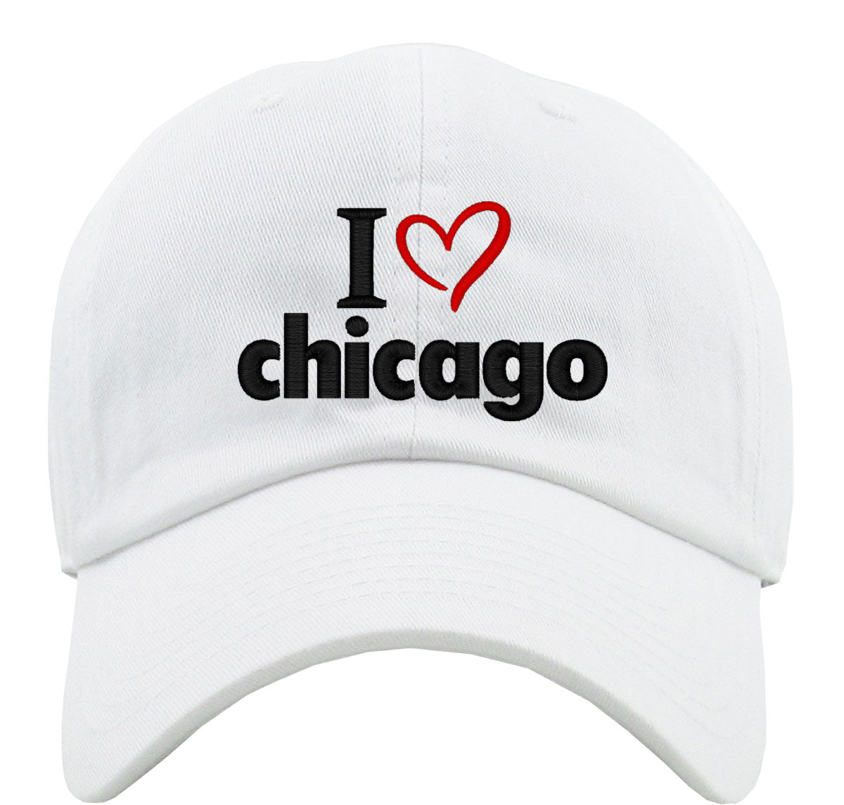 I Love Chicago Premium Baseball Cap