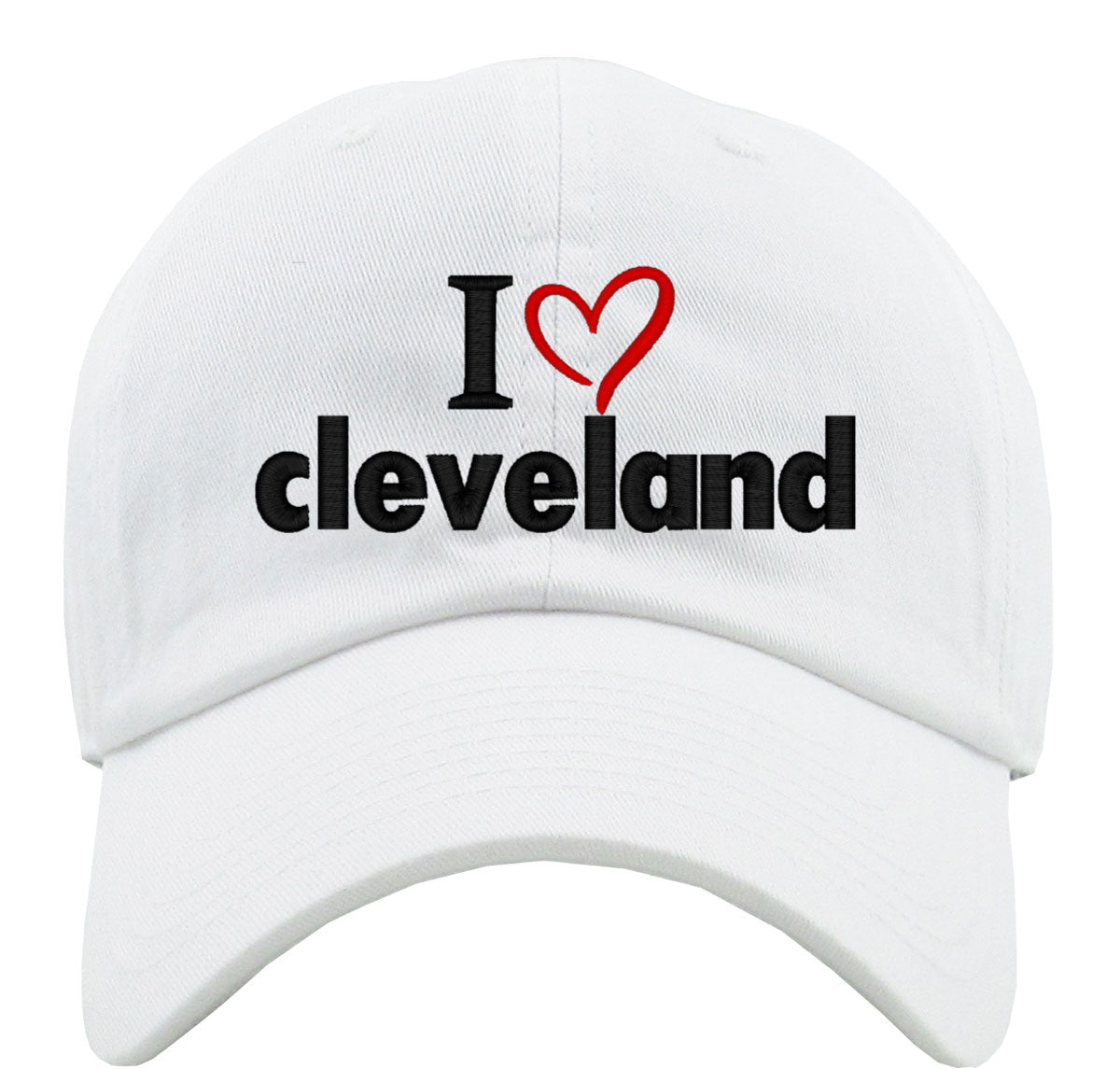 I Love Cleveland Premium Baseball Cap