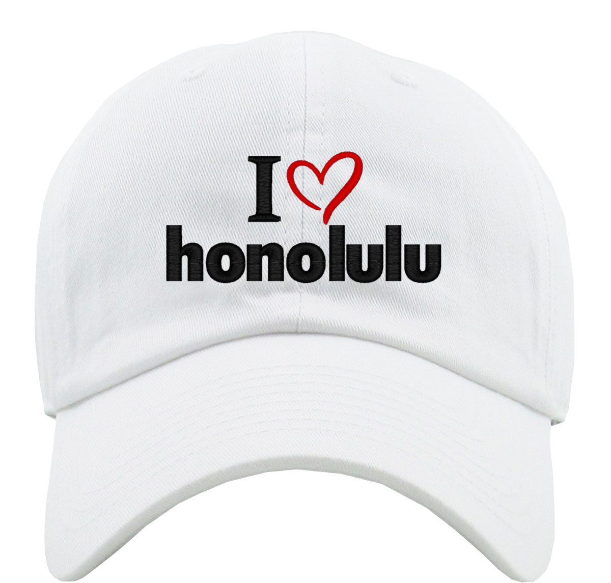 I Love Honolulu Premium Baseball Cap