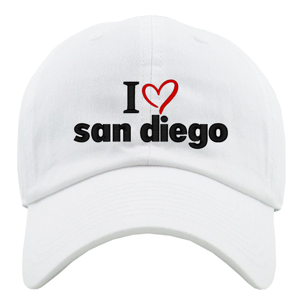 I Love San Diego Premium Baseball Cap