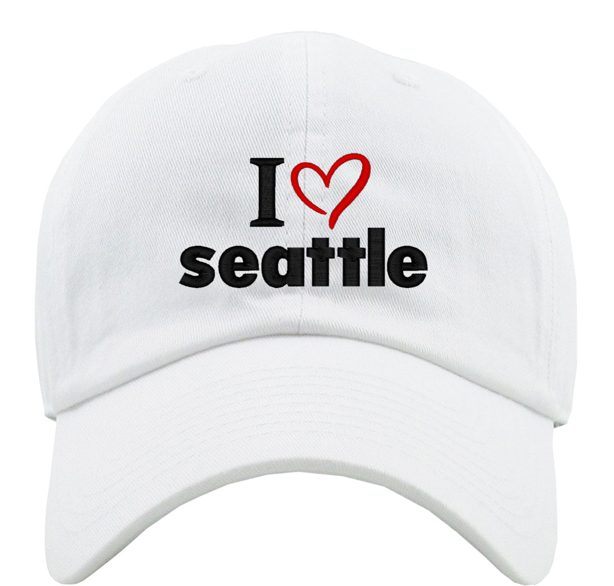 I Love Seattle Premium Baseball Cap