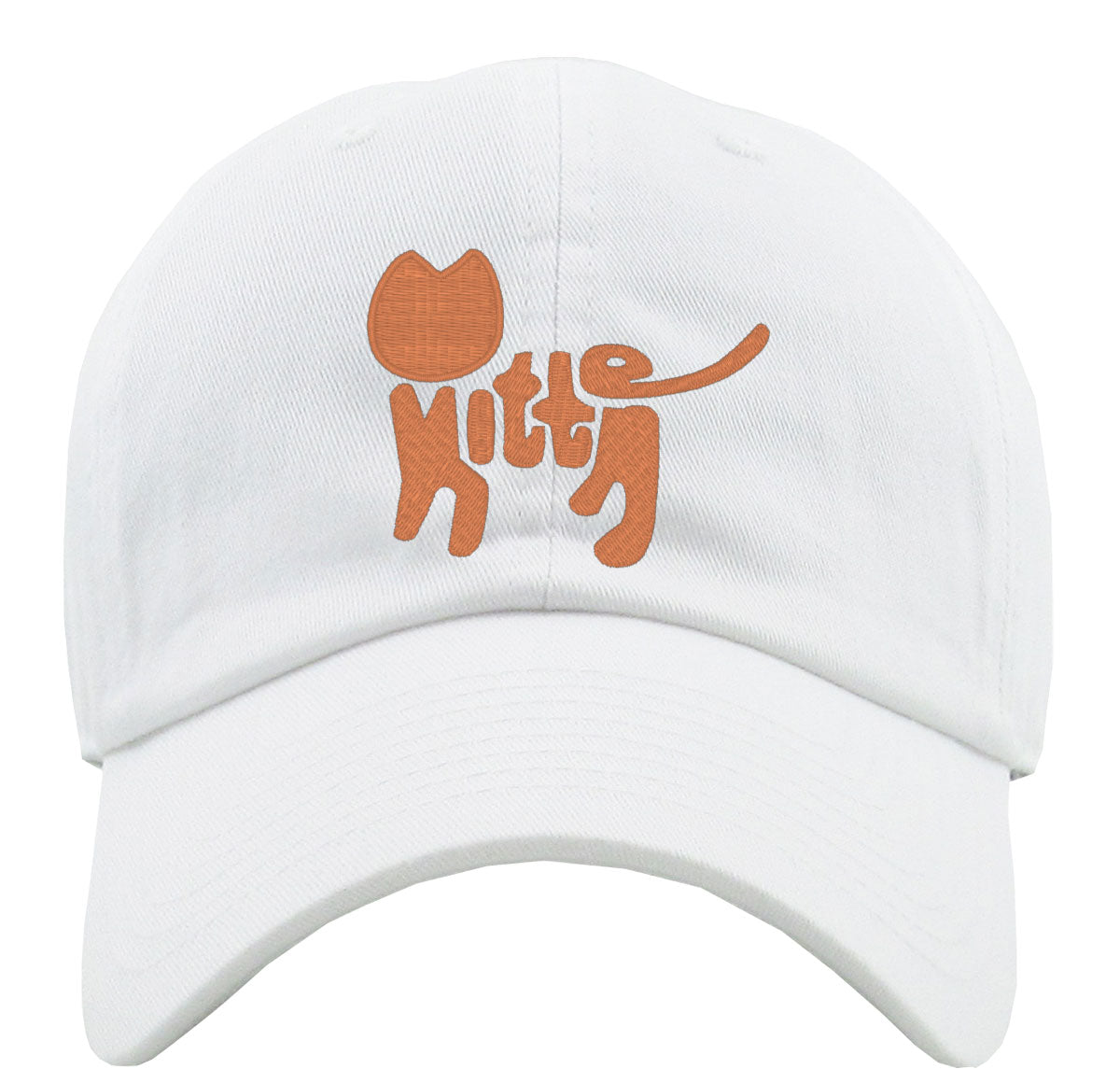 Kitten Cat Typography Premium Baseball Cap