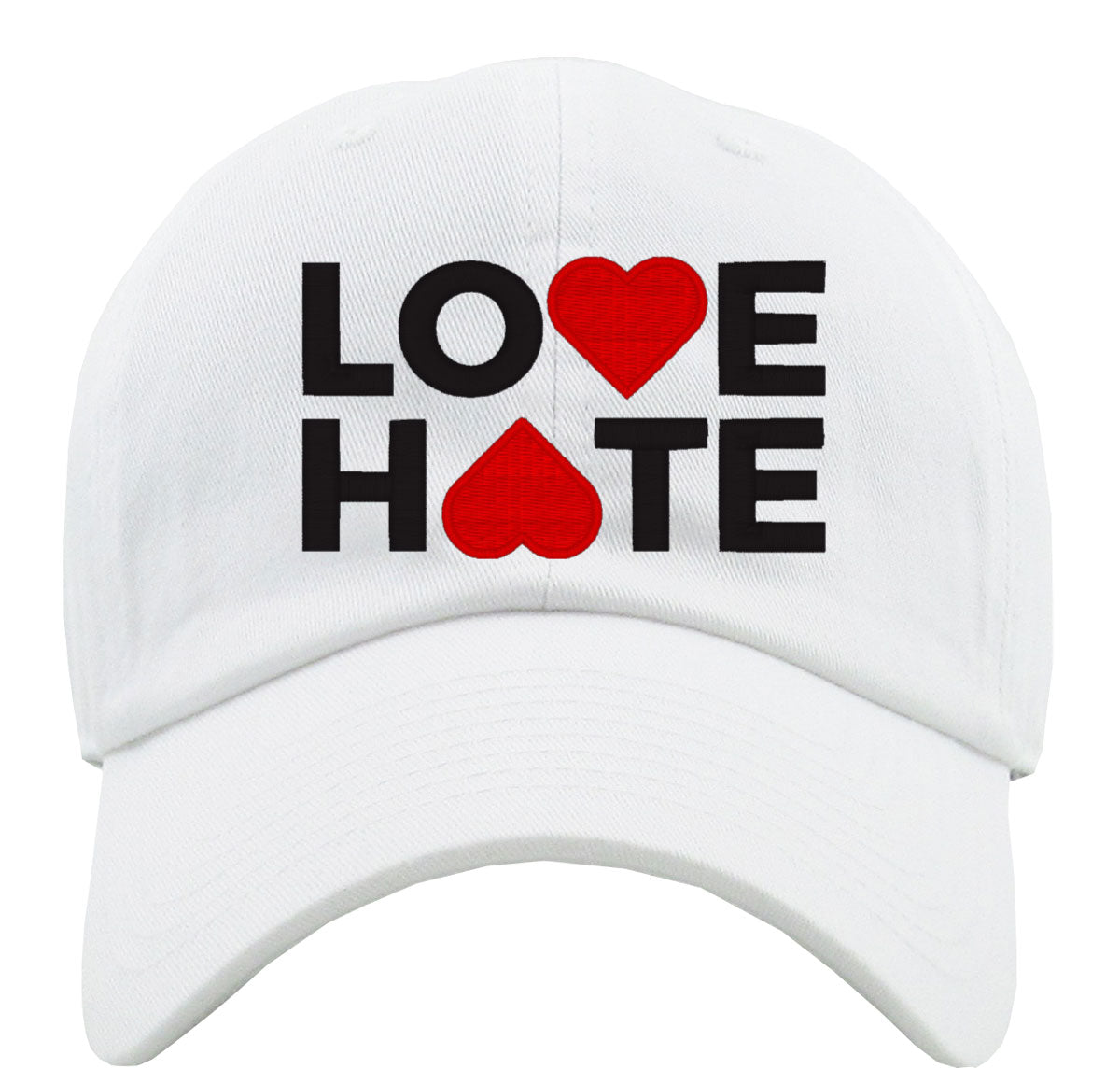 Love Hate Premium Baseball Cap