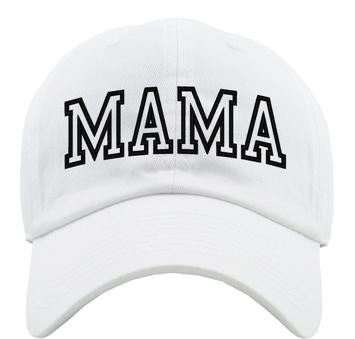 Mama Outline Text Premium Baseball Cap