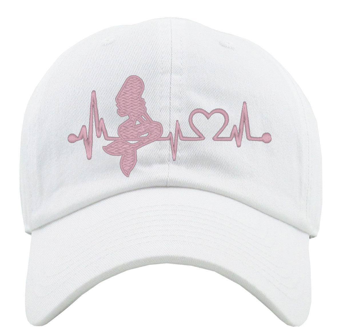 Mermaid Heartbeat Lifeline Premium Baseball Cap
