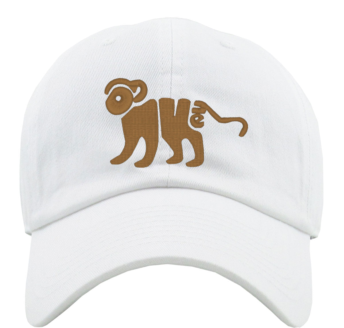 Monkey Typography Premium Baseball Cap