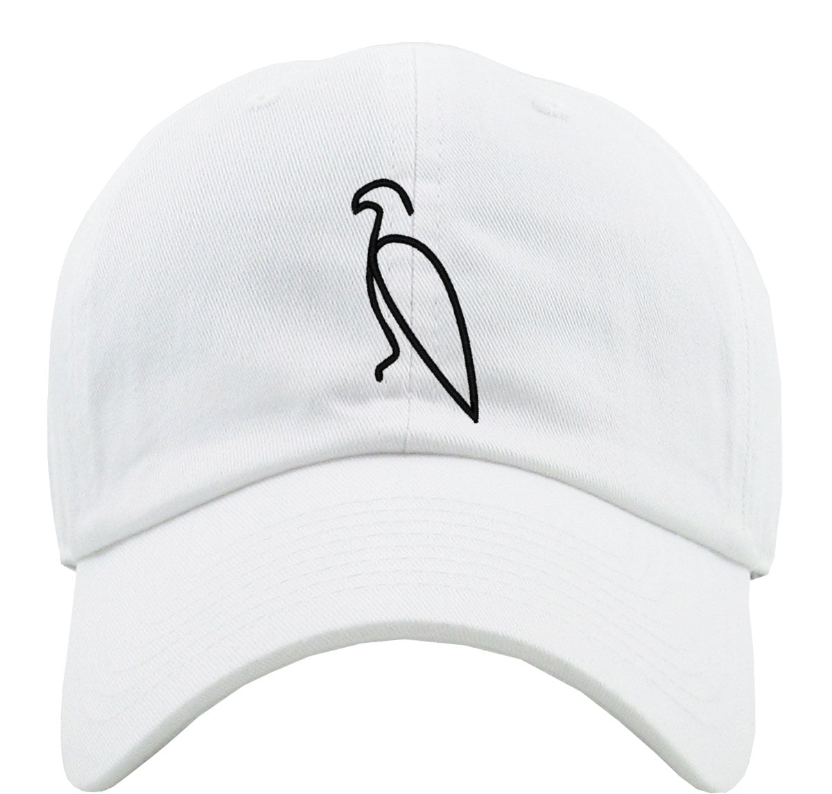 One Line Eagle Drawing Premium Baseball Cap