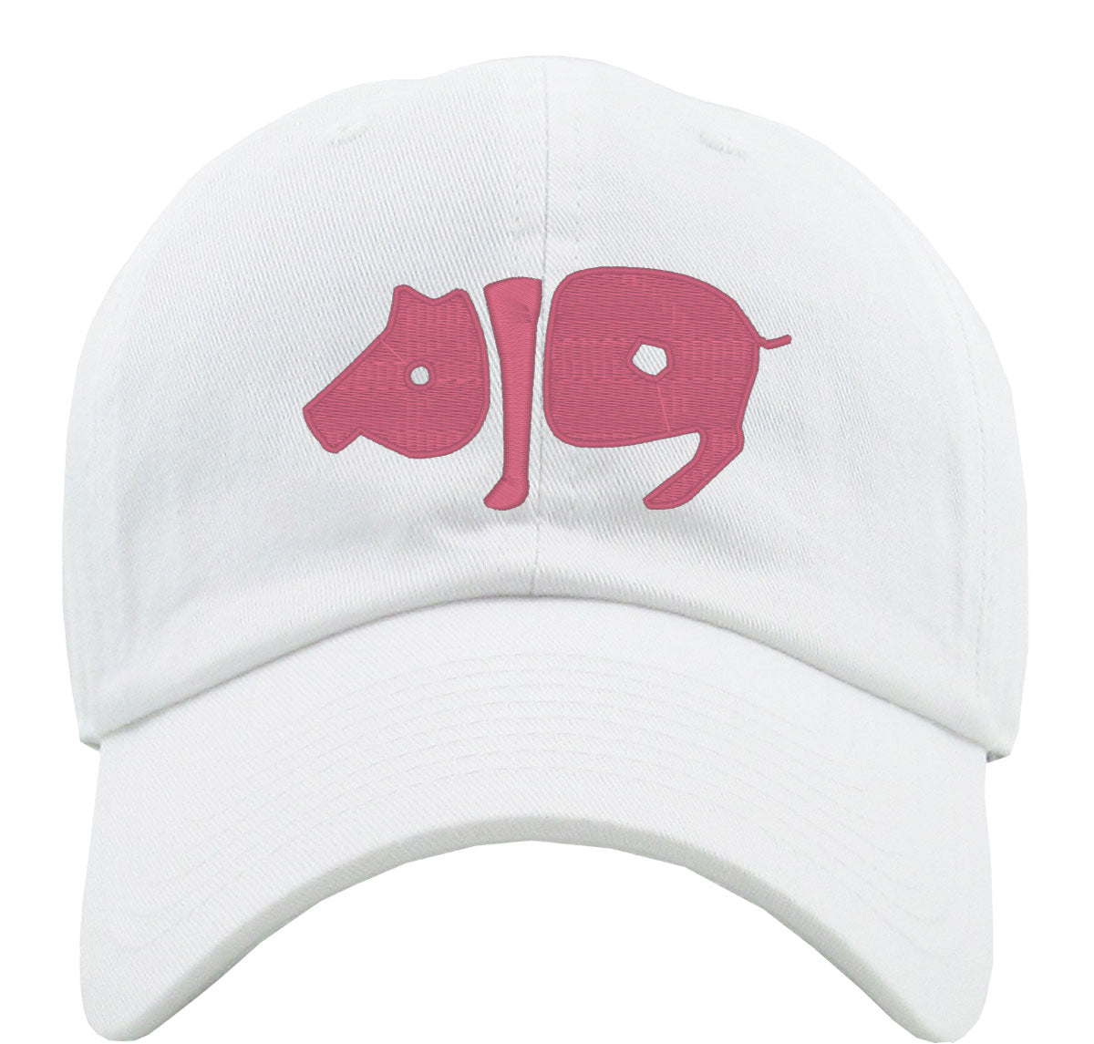Pig Typography Premium Baseball Cap