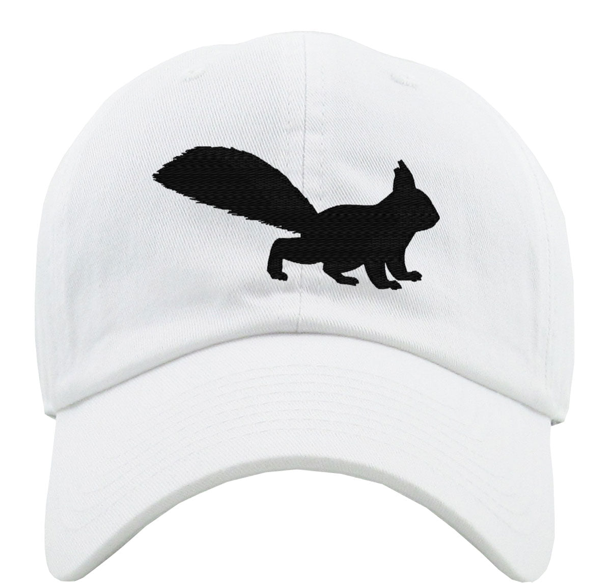 Squirrel Silhouette Premium Baseball Cap