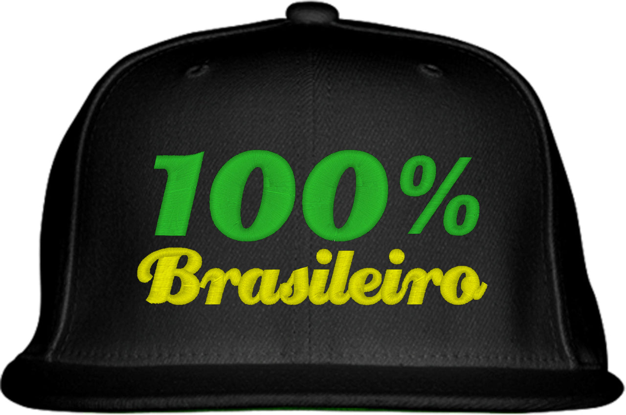 100% Brasileiro Brazilian Day Snapback Hat