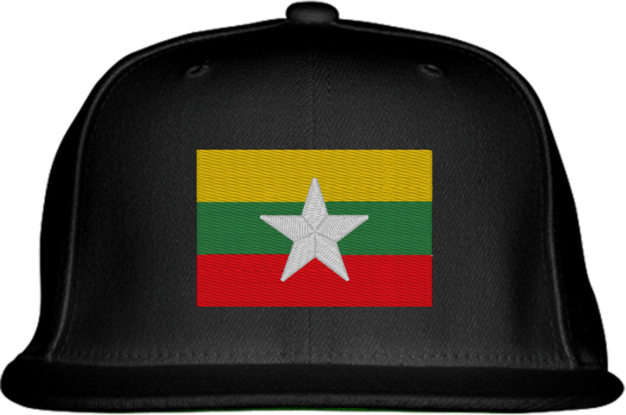 Burma Myanmar Flag Snapback Hat