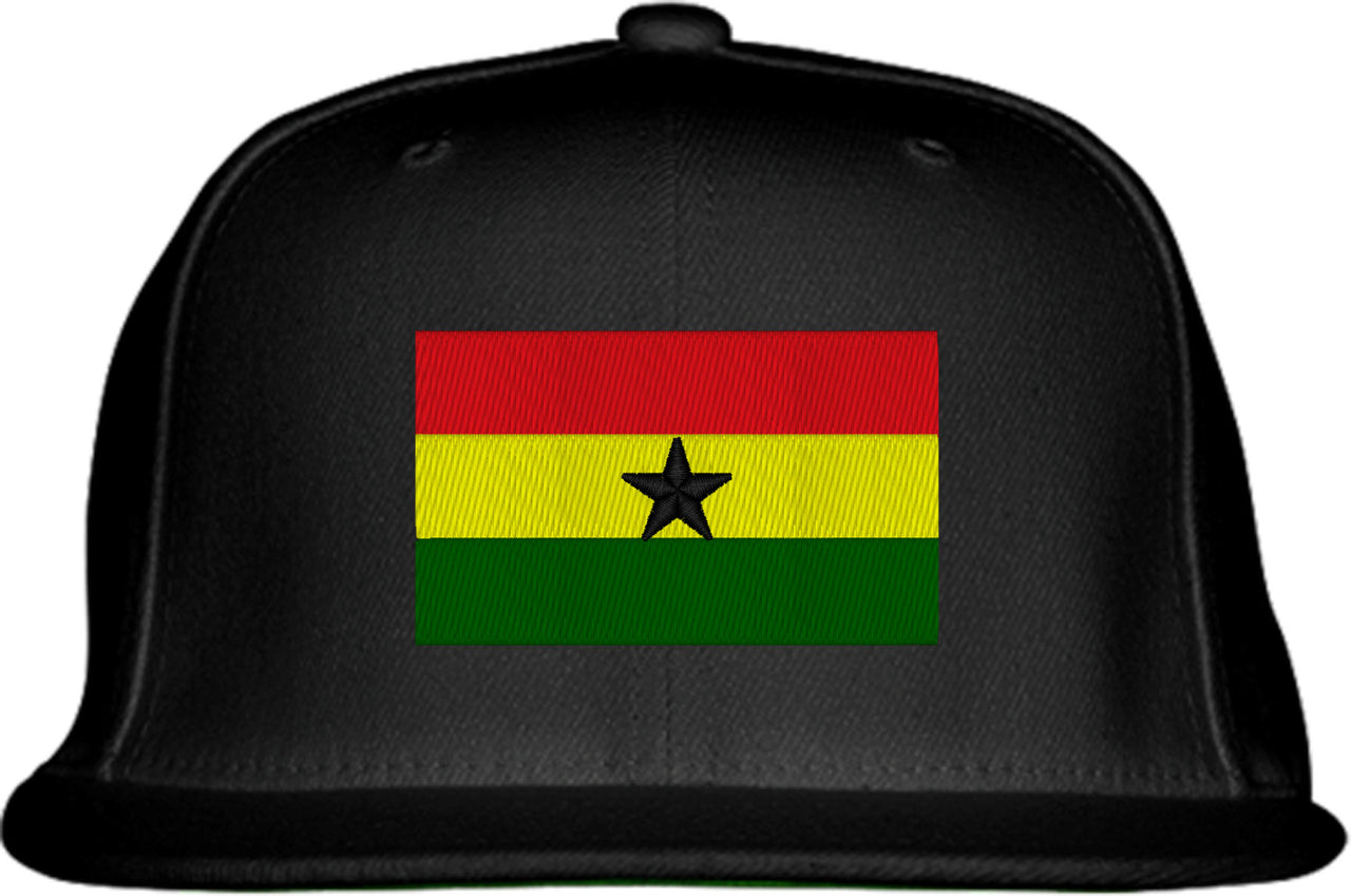 Ghana Flag Snapback Hat