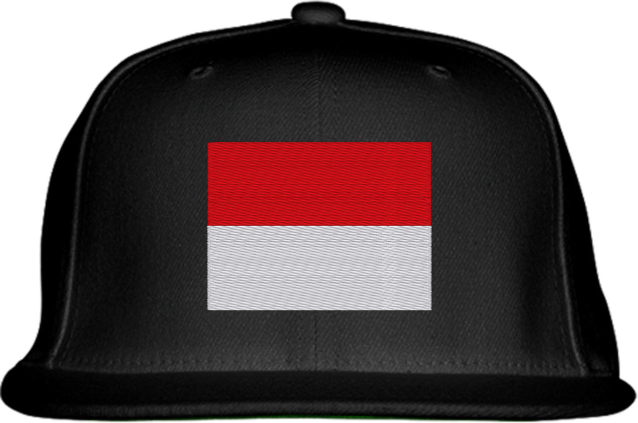 Indonesia Flag Snapback Hat