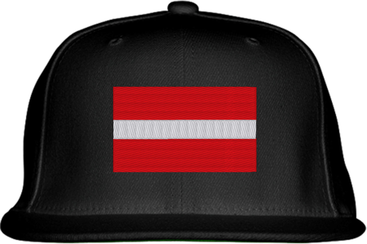 Latvia Flag Snapback Hat