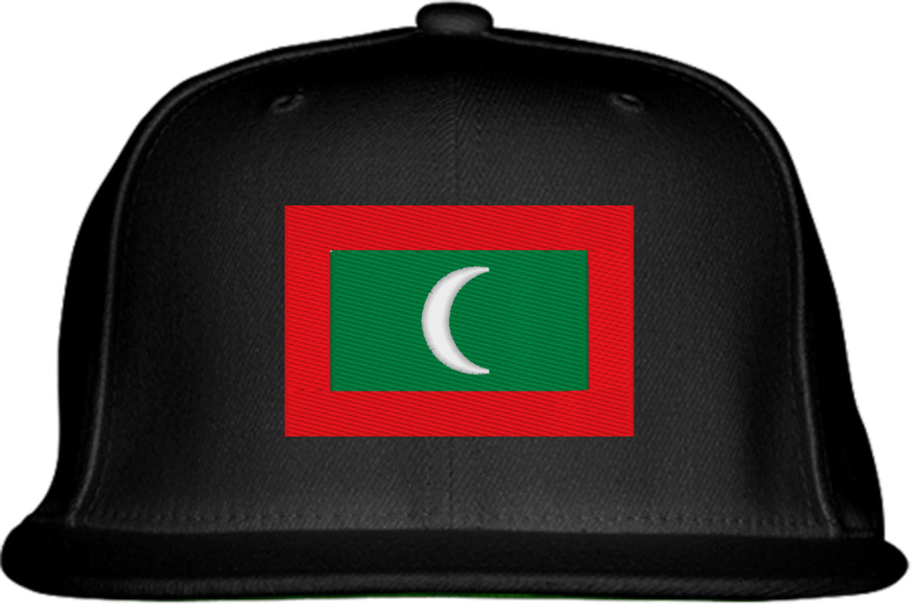 Maldives Flag Snapback Hat