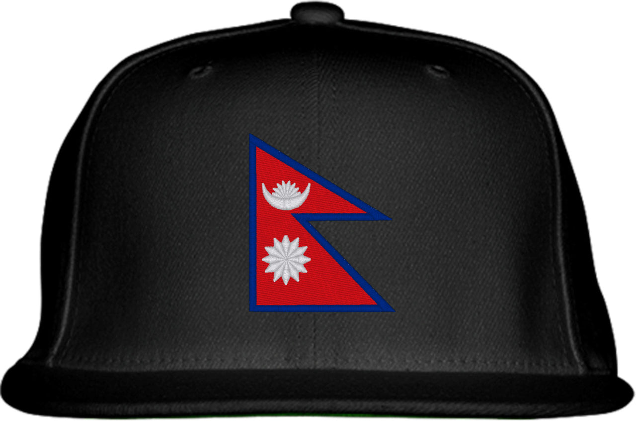 Nepal Flag Snapback Hat
