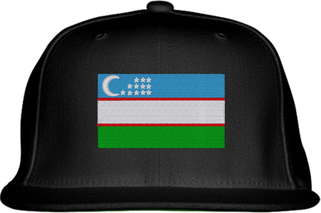 Uzbekistan Flag Snapback Hat