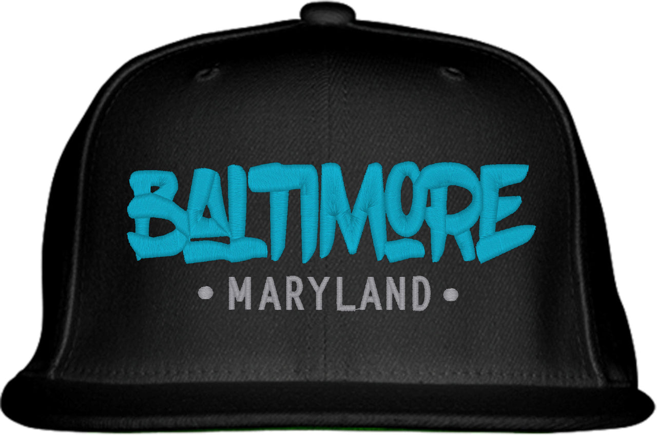 Baltimore Typography Snapback Hat