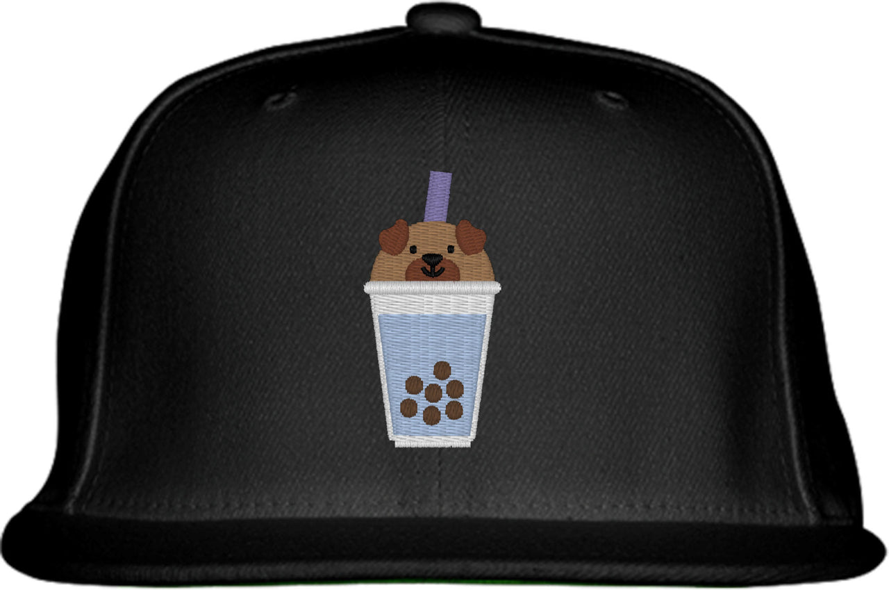 Cute Bobatea Dog Snapback Hat