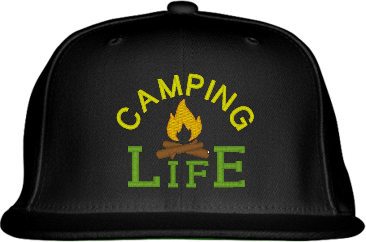 Camping Life Snapback Hat